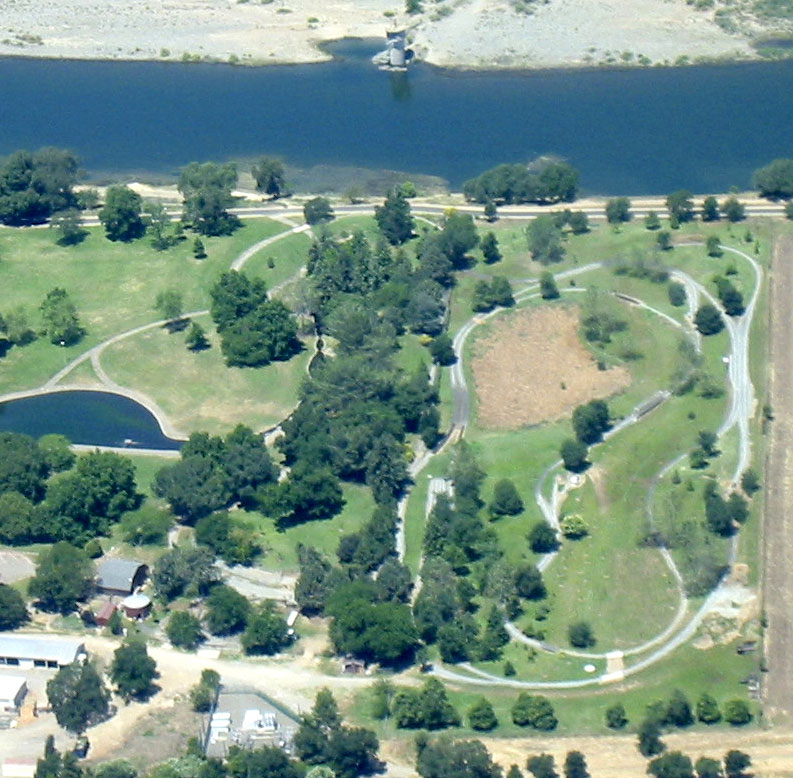 Aerial photo of svls track